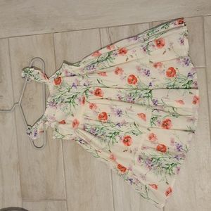 Gap Floral Dress with Flutter Straps, 3T